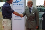 Prince Michael of Kent meets Andy Green